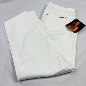 IMAN Global Chic‎ White Bootcut Jeans Women's Size 16 NWT Slimming Technology